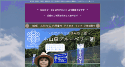 Desktop Screenshot of oyamada-blueberry.com